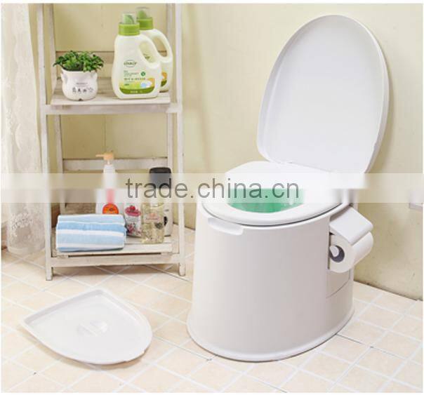 Multifunction Plastic Movable Mobile Toilet for Adult