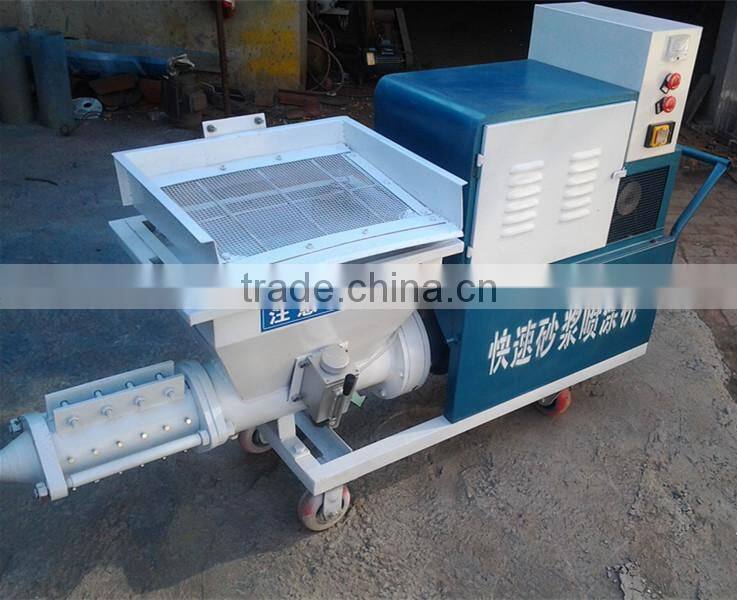 Automatic drawing wall spray plastering machine / Coagulation wall rendering mortar machine