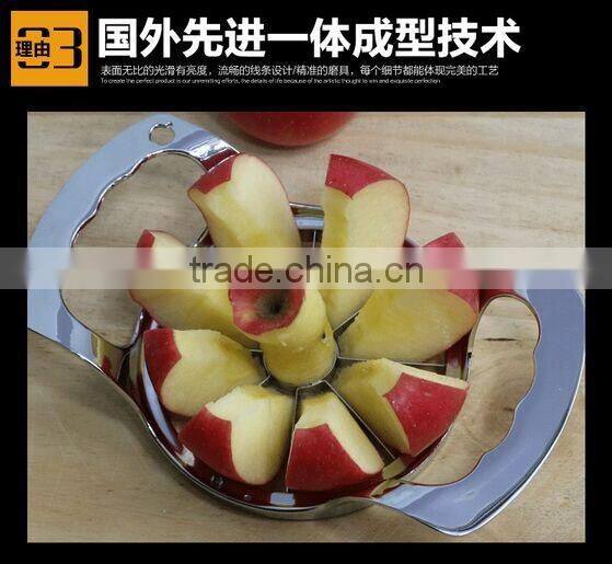 New style 8 Pieces Divided Stainless Steel Apple Slicer