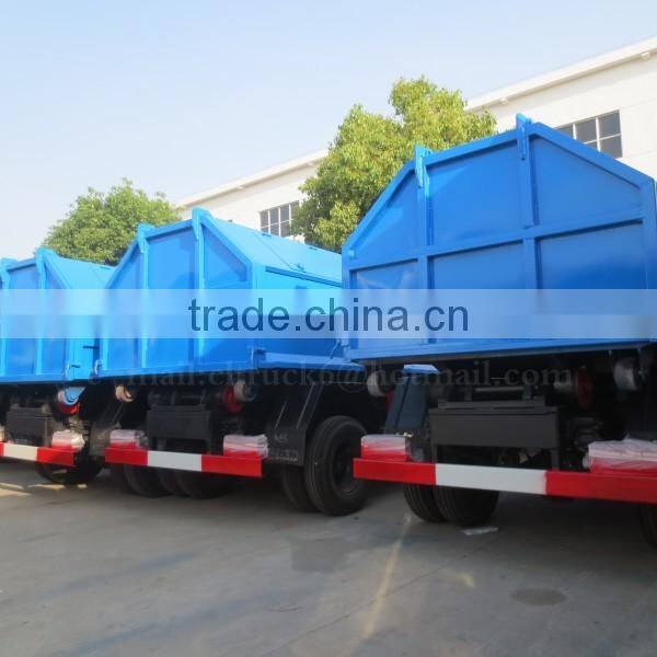 95 hp 4*2 DONGFENG Detachable Garbage Truck 4 m3