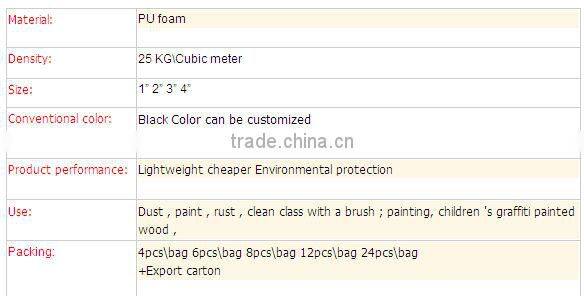 Low-density Flexible Durable Oil Painting Yellow Color Paint Foam Roller Brush