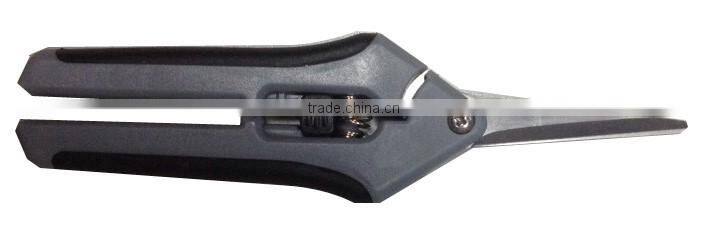 Horticulture Greenhouse Garden Tools Stainless Steel Straight Blade Heavy Duty Bypass Hand Pruning Precision Shear Scissors