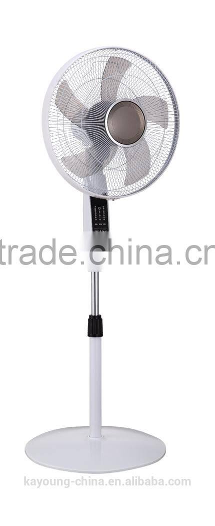 Digital Stand Fan produces a figure 8 pattern air circulation