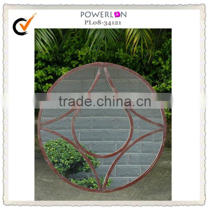 Wrought Iron Decorative Small Round Mirror