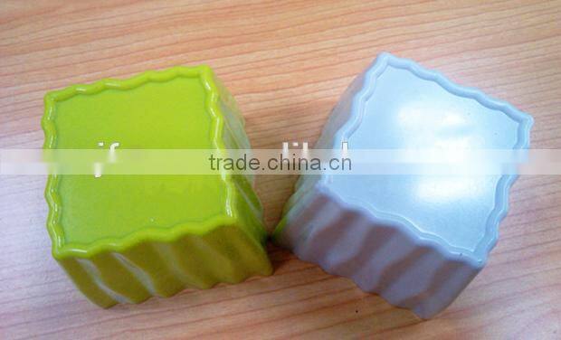 Modern decor small colored rectangular resin flower pots