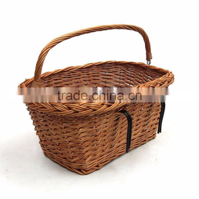 wholesale large wicker bicycle basket, wicker bike carrier basket