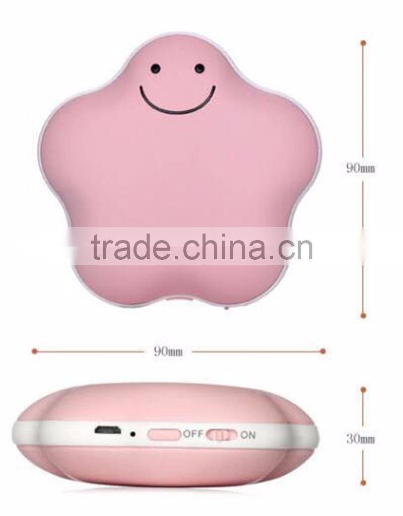Shenzhen factory direct sales Lucky star charge hand warmer USB charging warm hand Dual purpose hand warmer