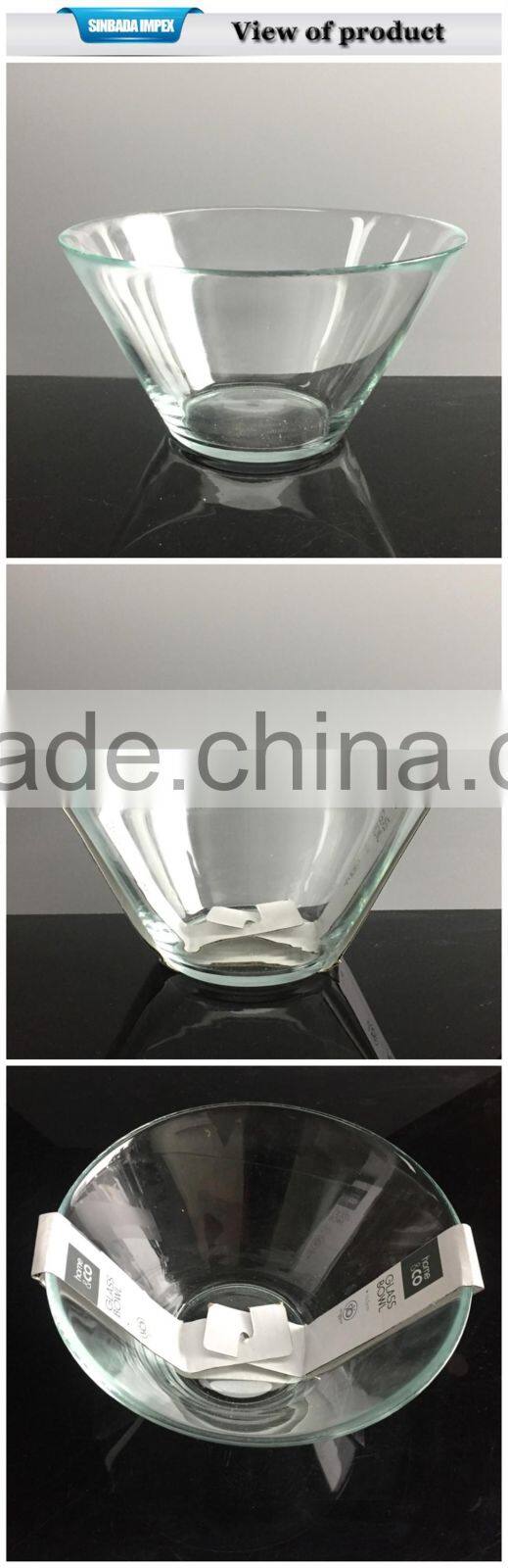 Cheap glass soup bowl set made of centrifugal machine