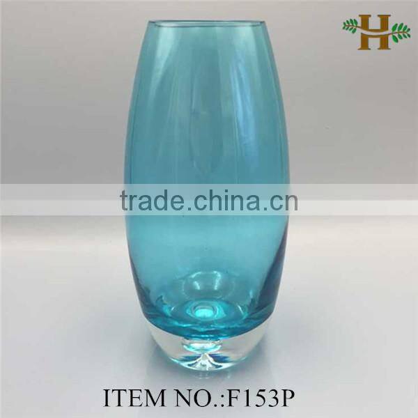 hand blown bubble bottom glass vase for flower arrangements