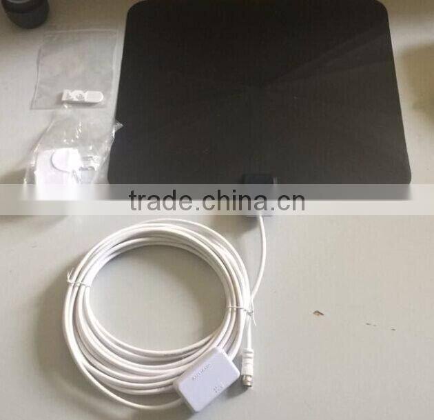 Factory Cheap Amplified Digital Indoor TV Antenna, 50miles Range ATSC TV Antenna, Wholesale Indoor TV Antenna High Gain UHF