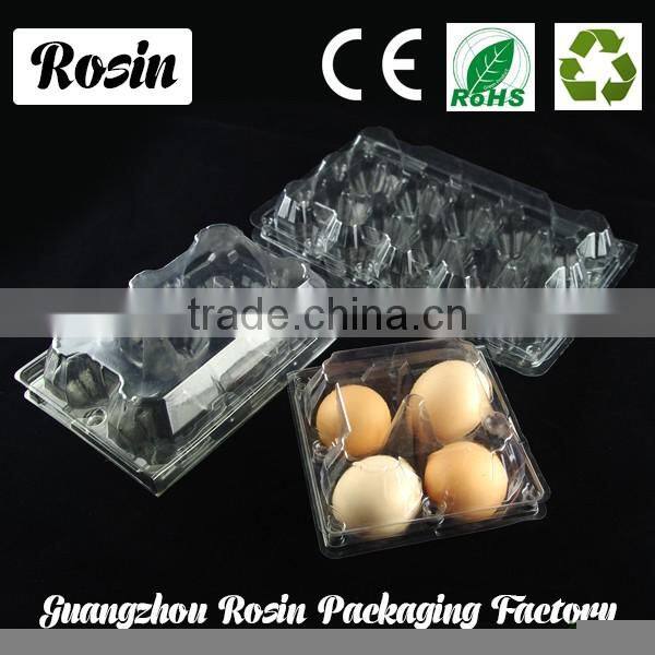 Clear blister plastic egg packaging for egg