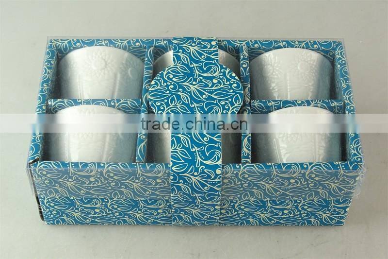 Ceramic cawa cup, cups of Arabic coffee Cawa, 6 PCS set