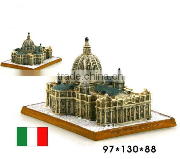 Italy Papal Basilica of Saint Peter 3d building model resin Italy souvenirs