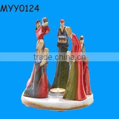 ruby lotus candlestick