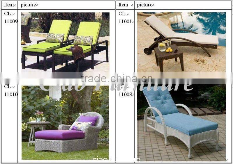 new modern chinese furniture import rattan sun lounger furniture