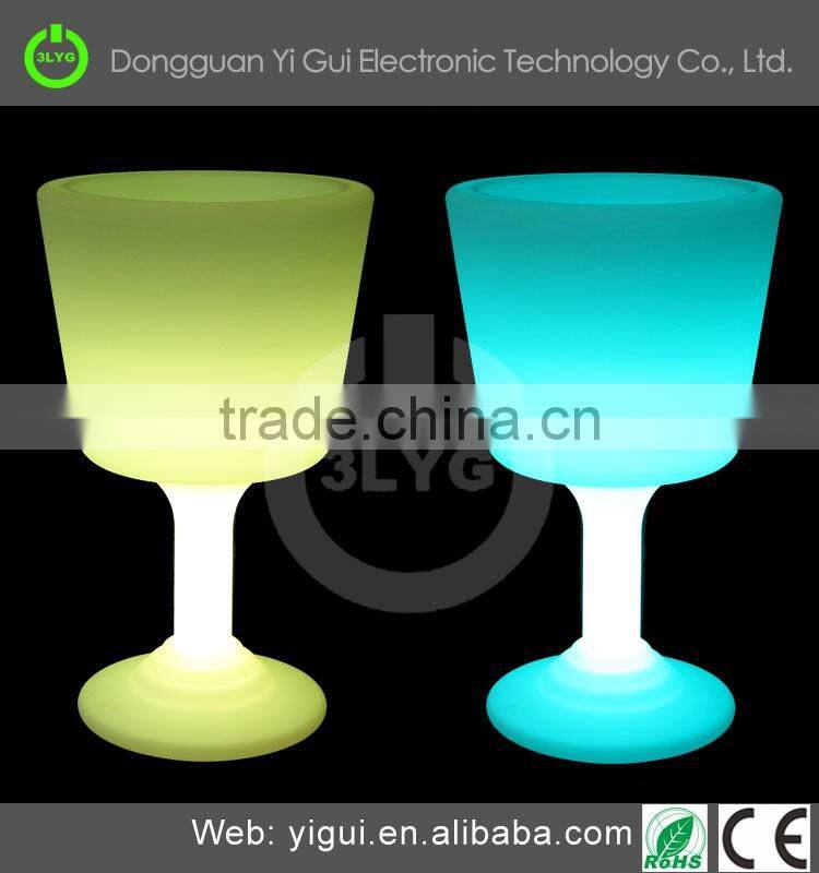 Plastic LED colorful wine/beer container big beer cup