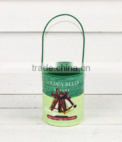 autumn new design small bell picture bucket flower pot