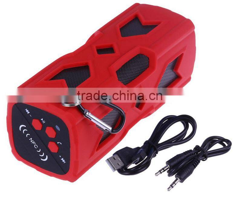 2017 trending products portable dustproof NFC waterproof bluetooth V4.0 speaker