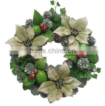 Hot sale Chistmas decoration wreath artificial festival party ornament garland
