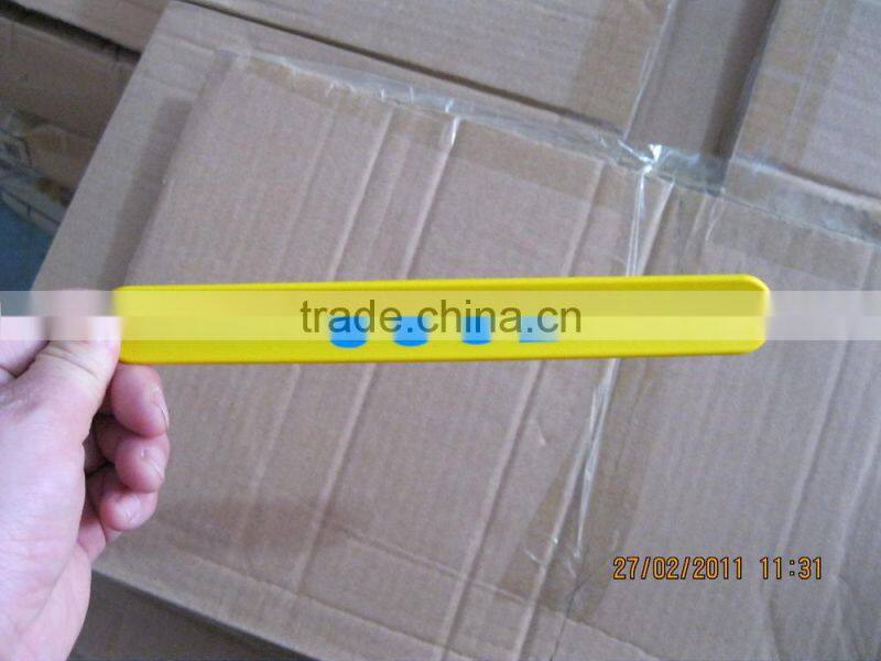 high quality HAPPY silicone slap wristbands bracelet