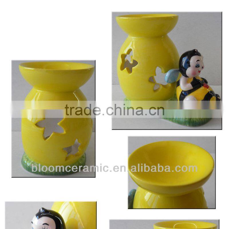 Bee design ceramic oil burner
