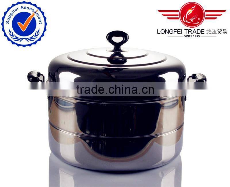2014 hot selling stainless steel steamer pot