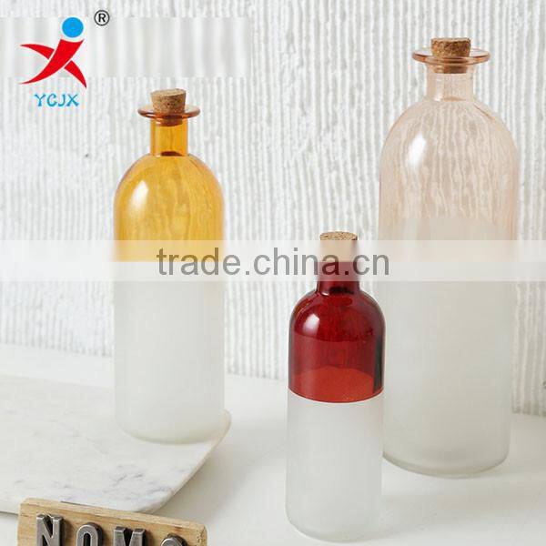 Nordic country jonson, storage bottle/glasswares/glass frosted spell warm color vases, flower implement furnishing articles