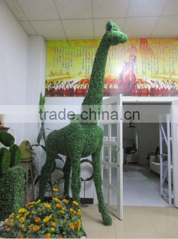 plastic animal artificial bull/fake grass animal