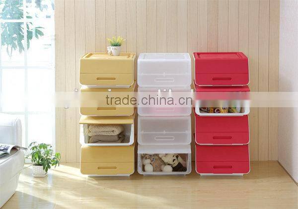 new design ,PP plastic storage box with a lifted cover