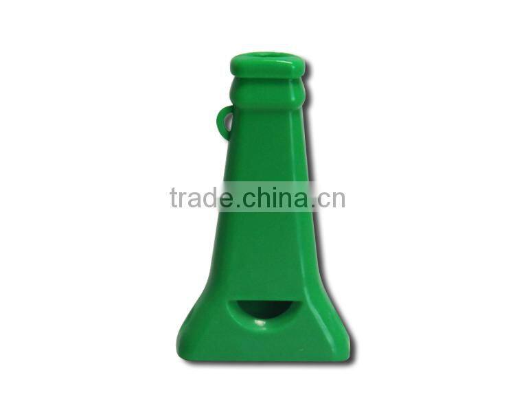 Sport whistle plastic 3 tune whistle function with beer bottle opener