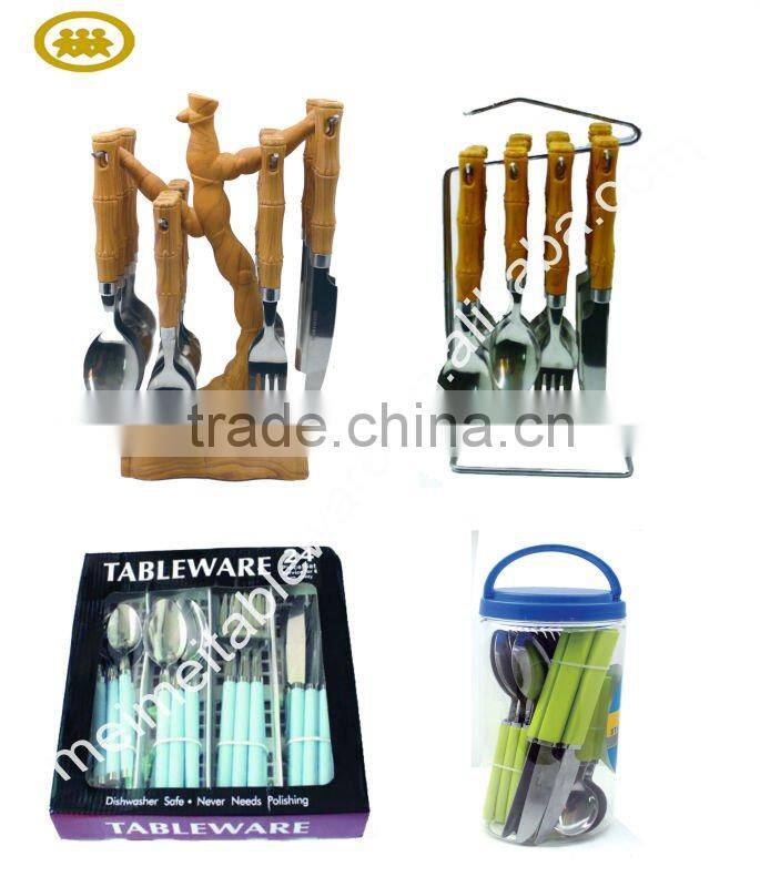 18/0 18/8 SS Hot sale 2012 popular colorful cutlery set