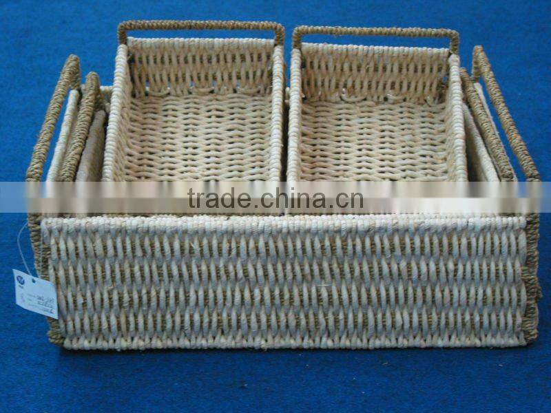 low price straw storage baskets for sale