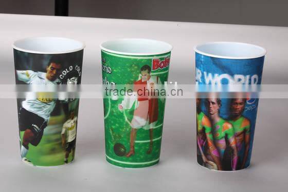 beer promotional gift PP plastic beer mugs with OEM