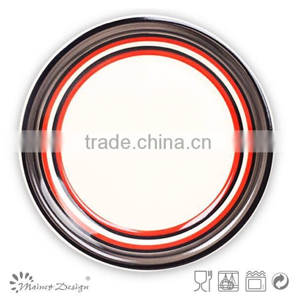 Hand Painted Circle Dinner Plate