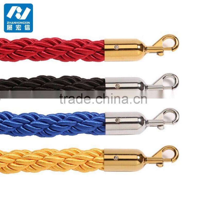 Portable Crowd Control Barrier Rope Queue Twisted Rope Barrier