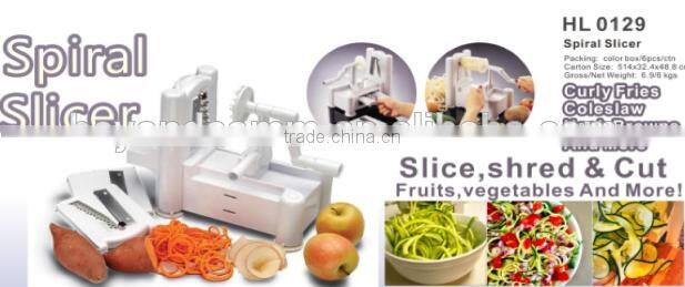 Stainless Steel Spiral Vegetable Slicer Chopper