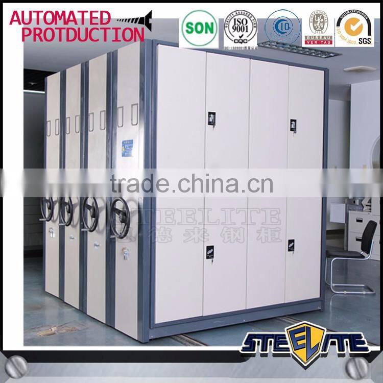 Elegant High Density Mechanical Mobile Shelving Library Furniture Storage System