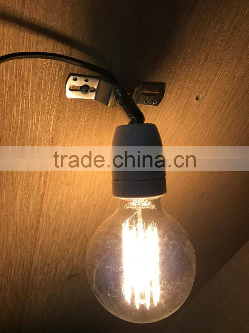 e27 Omni-directional universal screw porcelain lamp holder socket