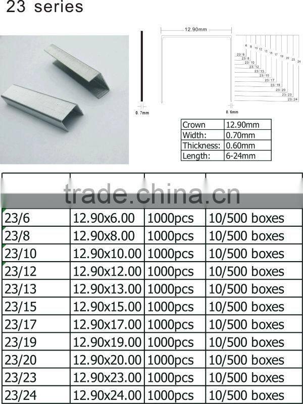 Galvanized steel metal office No.8/4 staple