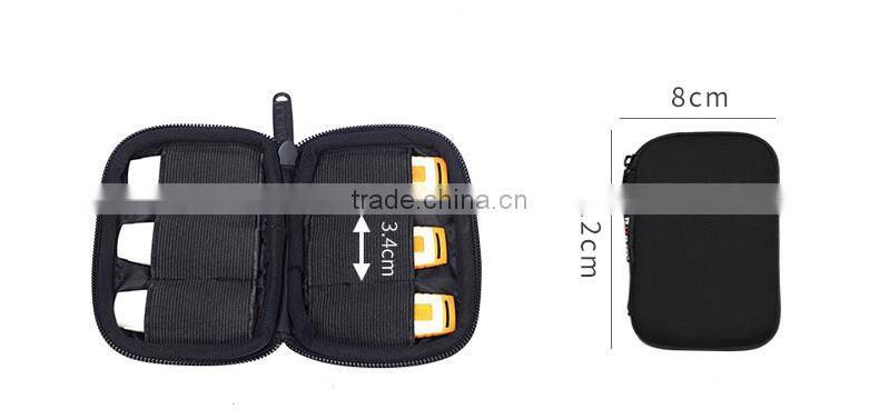 6 pockets polyester zipper USB organizer case