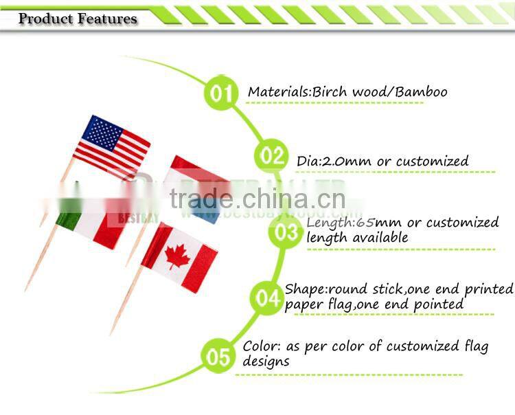 Paper flag toothpick, toothpick flag,toothpick flag printing