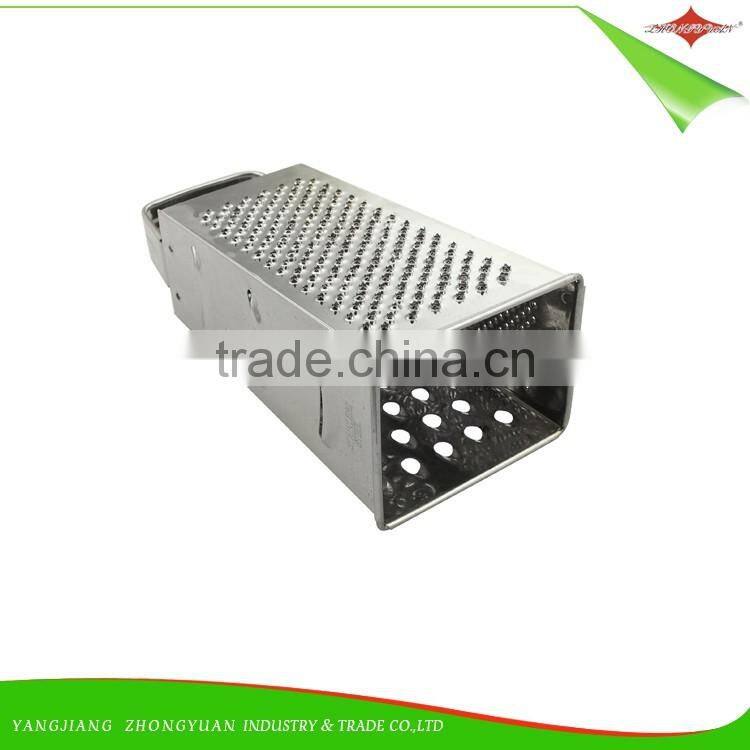 ZY-N5005 boxed grater 4 sides grater full stainless steel grater