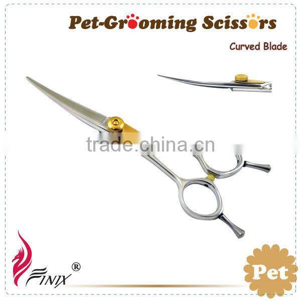 Double Finger Rest Professional Pet Grooming Scissors