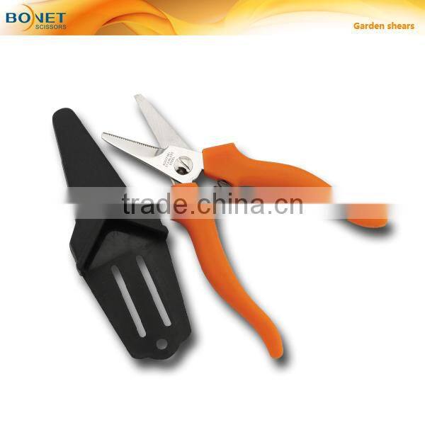 S98000 6-1/4" garden shears Plastic handle flower cutting scissors