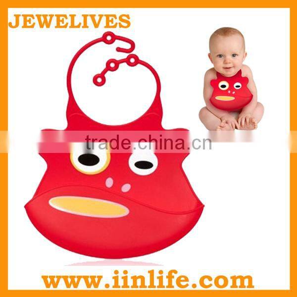 New products on china market baby soft bib with crumb catcher