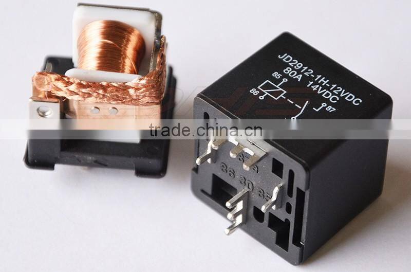 high quality 12V 24V 36V 48V 72V 80 amp PCB relay SPST relay with 4pin