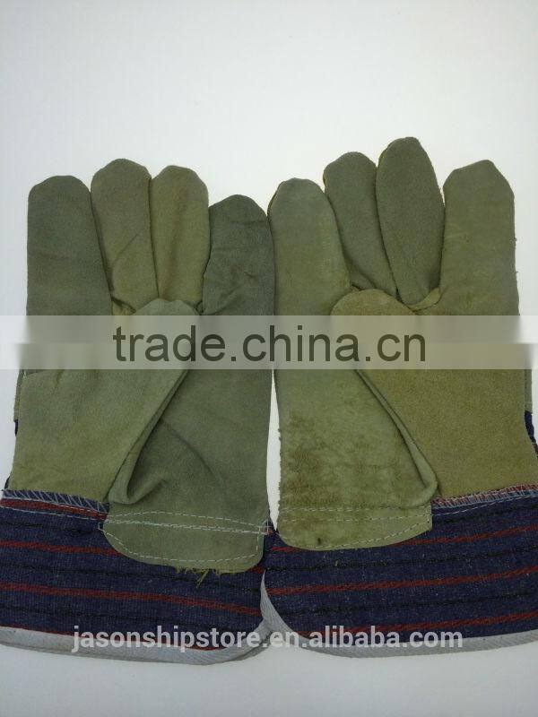 Marine Wholesale Industrial Leather Palm Safety Work Gloves