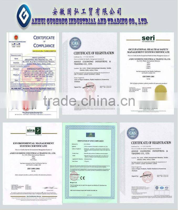 Disposable blue cpe Shoe Cover