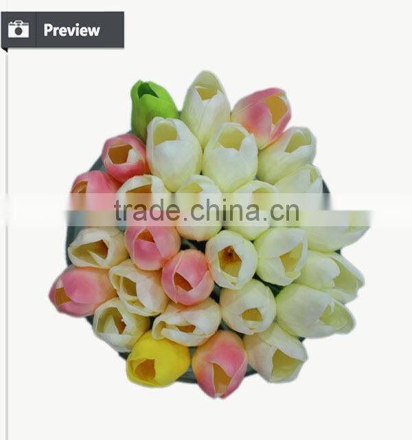 Artificial tulip for floral arrangement and home decoration