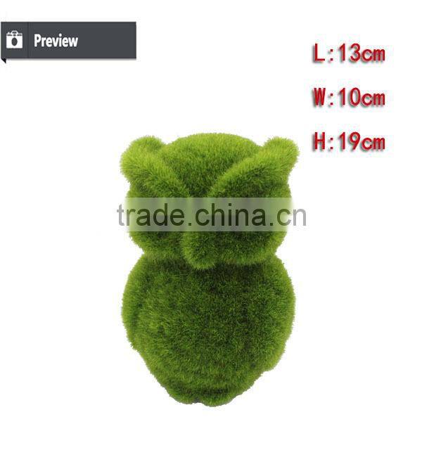 Artificial moss owl garden tool for decoration